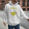 Softball Dad Just Like A Baseball Dad Player Premium Men Hoodie Softball Dad Just Like A Baseball Dad Player Premium Men Hoodie