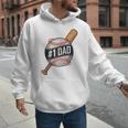 Vintage 1 Baseball Dad Daddy Father's Day From Son Daughter Men Hoodie