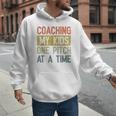 Vintage Baseball Dad Coaching My Kids One Pitch At A Time Men Hoodie Vintage Baseball Dad Coaching My Kids One Pitch At A Time Men Hoodie