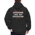 Awesome Like My Daughter Baseball Dad Men's Hoodie Back Print Awesome Like My Daughter Baseball Dad Men's Hoodie Back Print