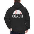 Baseball Coach Little League Baseball Dad Athletic Sports Men's Hoodie Back Print