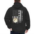 Baseball Dad America Flag Vintage Christmas Xmas Men's Hoodie Back Print Baseball Dad America Flag Vintage Christmas Xmas Men's Hoodie Back Print