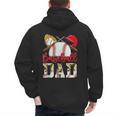Baseball Dad Camo Husband Fathers Day Player Coach Dad Son Men's Hoodie Back Print