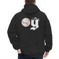 Baseball Dad Coach Old Head OG Old School Baller Men's Hoodie Back Print
