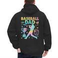 Baseball Dad Cool Fathers Day Coach Player Daddy Papa Men Men's Hoodie Back Print Baseball Dad Cool Fathers Day Coach Player Daddy Papa Men Men's Hoodie Back Print