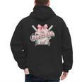 Baseball Dad With Coquette Cute Bow Sport Season Men's Hoodie Back Print Baseball Dad With Coquette Cute Bow Sport Season Men's Hoodie Back Print