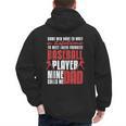 Baseball Dad Cute Love Home Run Pitcher Catcher Baseball Fan Men's Hoodie Back Print Baseball Dad Cute Love Home Run Pitcher Catcher Baseball Fan Men's Hoodie Back Print