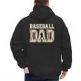 Baseball Dad Distressed Bold Stitch Graphic Sports Father Men's Hoodie Back Print Baseball Dad Distressed Bold Stitch Graphic Sports Father Men's Hoodie Back Print