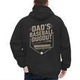 Baseball Baseball Dad Dugout Family Matching Men's Hoodie Back Print