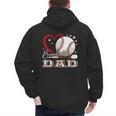 Baseball Dad Family Matching Cute Baseball Lover Men's Hoodie Back Print