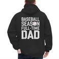 Baseball Dad Father Homerun Fathers Day Baseball Lovers Men's Hoodie Back Print