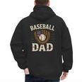 Baseball Dad Fathers Day American USA Flag Men Boys Kids Men's Hoodie Back Print Baseball Dad Fathers Day American USA Flag Men Boys Kids Men's Hoodie Back Print