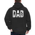 Baseball Dad Father's Day Birthday Baseball Graphic Men's Hoodie Back Print