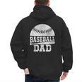 Baseball Dad Father's Day Men Men's Hoodie Back Print Baseball Dad Father's Day Men Men's Hoodie Back Print