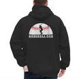 Baseball Dad Father's Day Men Sports Lover Men's Hoodie Back Print