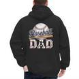 Baseball Dad Father's Day Sports Baseball Lover Men's Hoodie Back Print