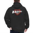 Baseball Dad Field Day Baseball Fans Family Matching Men's Hoodie Back Print