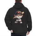 Baseball Dad Gnome With Baseball Bat For Grandpa Life Men's Hoodie Back Print Baseball Dad Gnome With Baseball Bat For Grandpa Life Men's Hoodie Back Print