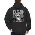 Baseball Dad Goose Sports Lover Father's Day Tee Men's Hoodie Back Print