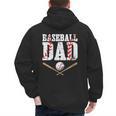Baseball Dad Happy Fathers Day For Men Boys Kid Men's Hoodie Back Print Baseball Dad Happy Fathers Day For Men Boys Kid Men's Hoodie Back Print