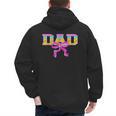 Baseball Dad Ice Cream Drip Game Day Family Matching Men's Hoodie Back Print