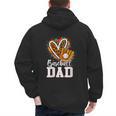 Baseball Dad Leopard Heart Colorful Men's Hoodie Back Print Baseball Dad Leopard Heart Colorful Men's Hoodie Back Print