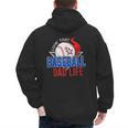 Baseball Dad Life Happy Fathers Day Dad Daddy Baseball Lover Men's Hoodie Back Print Baseball Dad Life Happy Fathers Day Dad Daddy Baseball Lover Men's Hoodie Back Print