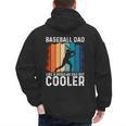 Baseball Dad Baseball Lover Father's Day Men's Hoodie Back Print