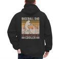 Baseball Dad Like Regular But Cooler Coach Player Fans Men's Hoodie Back Print