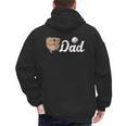 Baseball Dad Softball Dad Father's Day Men's Hoodie Back Print Baseball Dad Softball Dad Father's Day Men's Hoodie Back Print