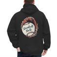 Baseball Dad Softball Glove And Ball Men's Hoodie Back Print Baseball Dad Softball Glove And Ball Men's Hoodie Back Print