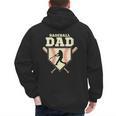 Baseball Dad Sport Fan Father Men's Hoodie Back Print
