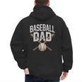 Baseball Dad Sport Father Outfit For Proud Papa Men's Hoodie Back Print
