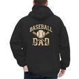 Baseball Dad Sports With Bats And Ball Graphic Men's Hoodie Back Print Baseball Dad Sports With Bats And Ball Graphic Men's Hoodie Back Print