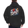 Baseball Dad Sports Fan Father Dada Men Baseball Fathers Day Men's Hoodie Back Print