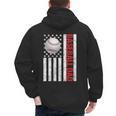 Baseball Dad USA American Flag Patriotic Dad 4th Of July Men's Hoodie Back Print Baseball Dad USA American Flag Patriotic Dad 4th Of July Men's Hoodie Back Print