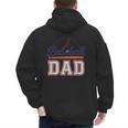 Baseball Dad Vintage Sports For Proud Fathers Men's Hoodie Back Print