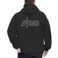 Baseball Player Dad Father's Day Number One Baseball Dad Men's Hoodie Back Print Baseball Player Dad Father's Day Number One Baseball Dad Men's Hoodie Back Print