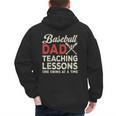 Dad Baseball Dad Teaching Lessons One Swing At A Time Men's Hoodie Back Print Dad Baseball Dad Teaching Lessons One Swing At A Time Men's Hoodie Back Print