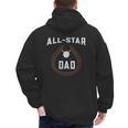 Dad Baseball Tee For Men And Dad Birthday Baseball Dad Men's Hoodie Back Print