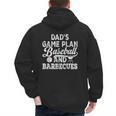 Dad's Game Plan Baseball & Barbecues Baseball Dad BBQ Gill Men's Hoodie Back Print Dad's Game Plan Baseball & Barbecues Baseball Dad BBQ Gill Men's Hoodie Back Print