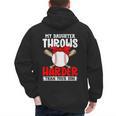 My Daughter Throws Harder Than Your Son Baseball Dads Men's Hoodie Back Print My Daughter Throws Harder Than Your Son Baseball Dads Men's Hoodie Back Print