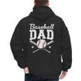 Fathers Cute Vintage Baseball Dad Sport Lovers Batter Player Men's Hoodie Back Print Fathers Cute Vintage Baseball Dad Sport Lovers Batter Player Men's Hoodie Back Print