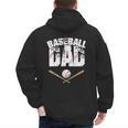 Fathers Day Baseball Dad Men's Hoodie Back Print Fathers Day Baseball Dad Men's Hoodie Back Print