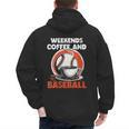 Fathers Day Baseball Dad Parent Men's Hoodie Back Print