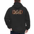Fathers Day Baseball Player Baseball Dad Men's Hoodie Back Print