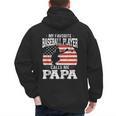 My Favorite Baseball Player Calls Me Papa Baseball Dad Men's Hoodie Back Print My Favorite Baseball Player Calls Me Papa Baseball Dad Men's Hoodie Back Print