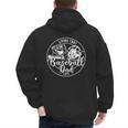 Football Living That Baseball Dad Life Game Day Sport Men's Hoodie Back Print