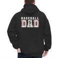 Groovy Baseball Dad Father Happy Fathers Day Sports Game Day Men's Hoodie Back Print Groovy Baseball Dad Father Happy Fathers Day Sports Game Day Men's Hoodie Back Print