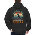Men Baseball Dad Like a Regular Dad But Cooler Vintage Men's Hoodie Back Print